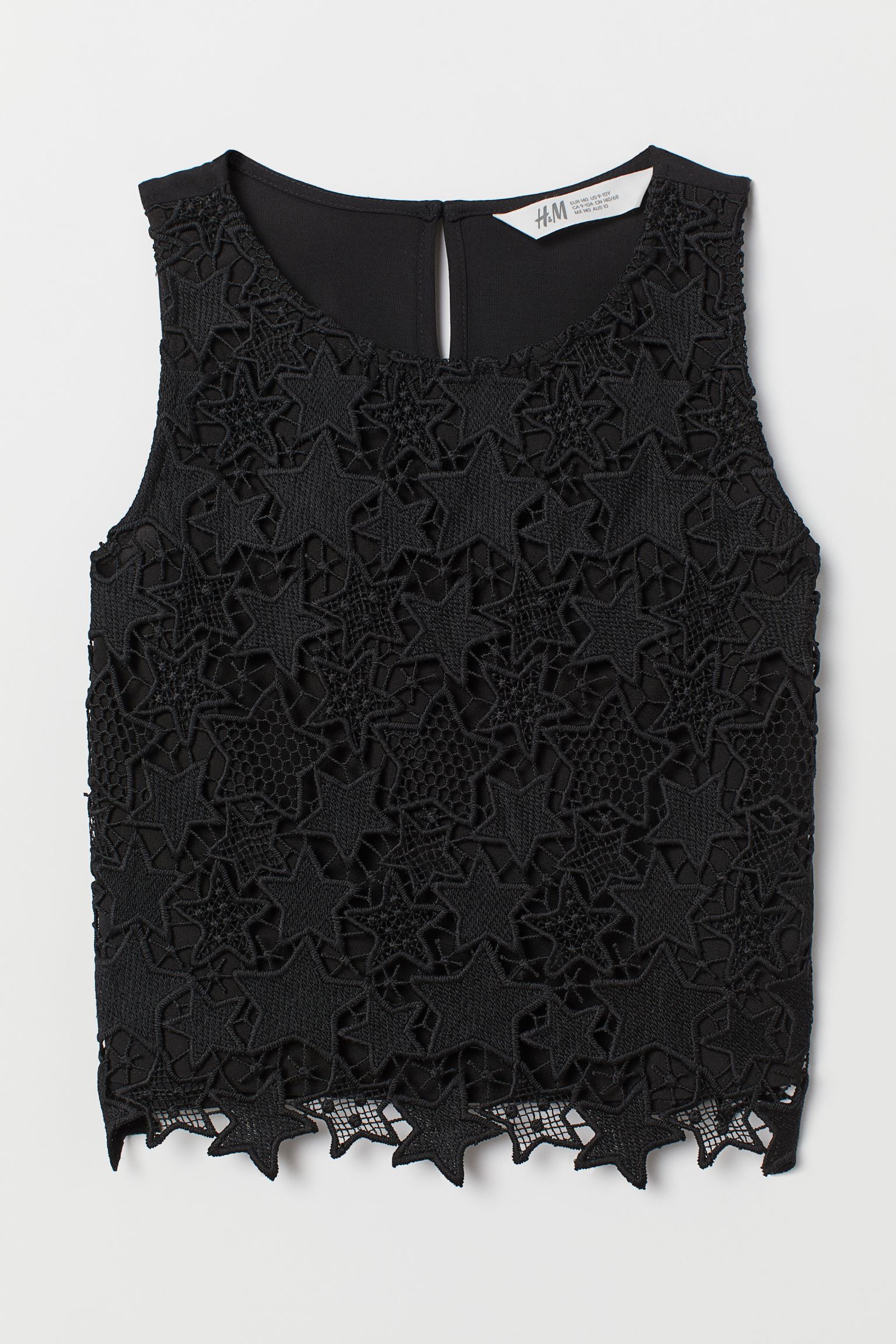 

Блуза H&M 152см черный 2602626165