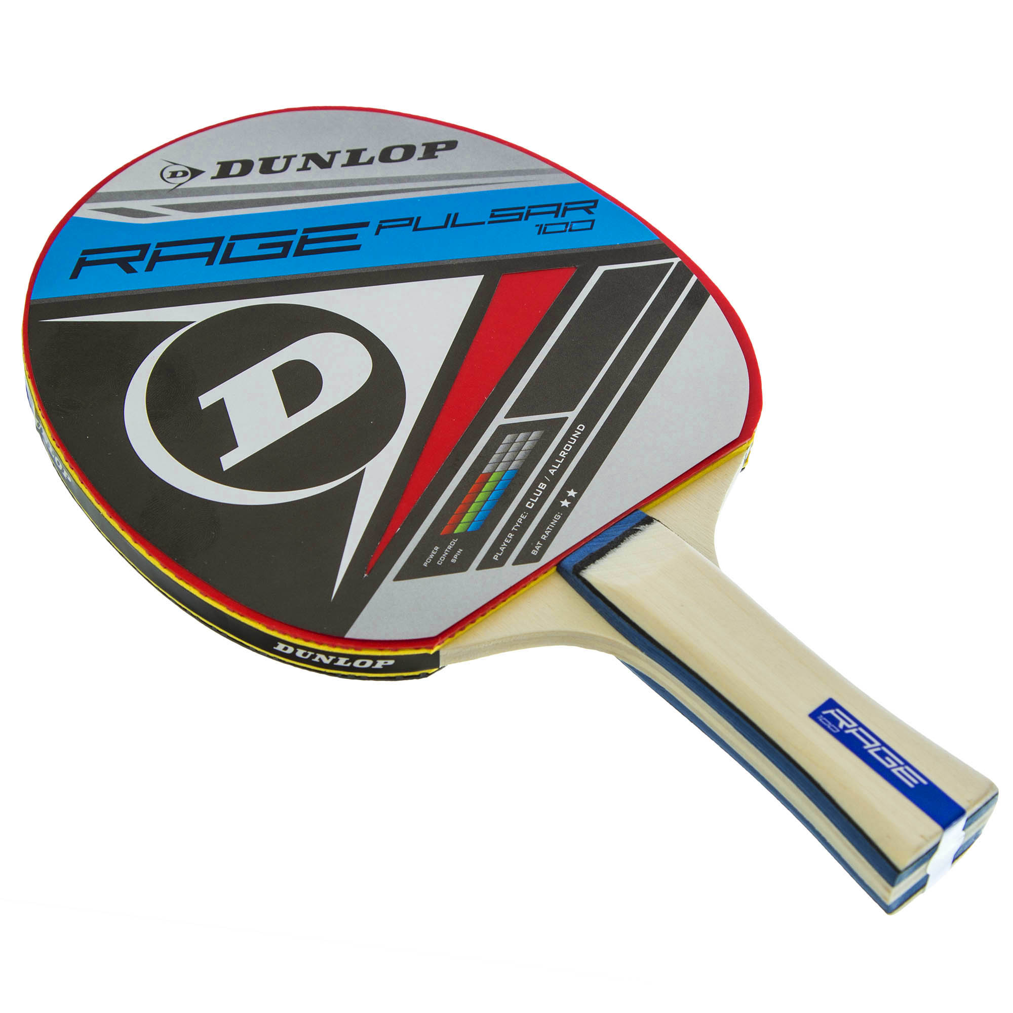 

Ракетка для настольного тенниса 1 штука DUNLOP RAGE PULSAR