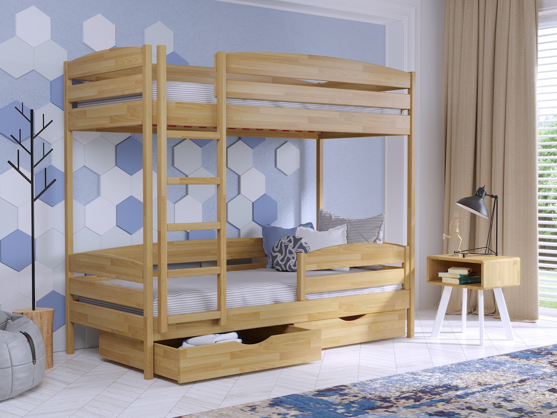 

Двухъярусная кровать с ящиками 90х190 Без бортика Estella Дуэт Плюс Бук (Щит-102) Л4