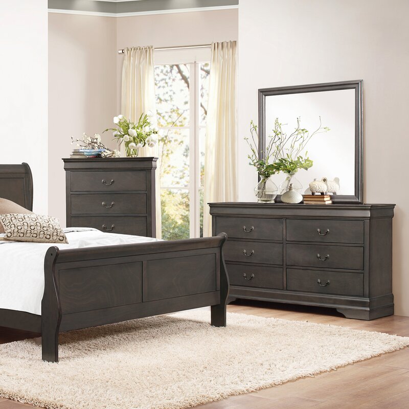 

Комод Waynesburg с 6 ящиками и с зеркалом в комплекте - Little Room Baby House (WFR-203309-02)
