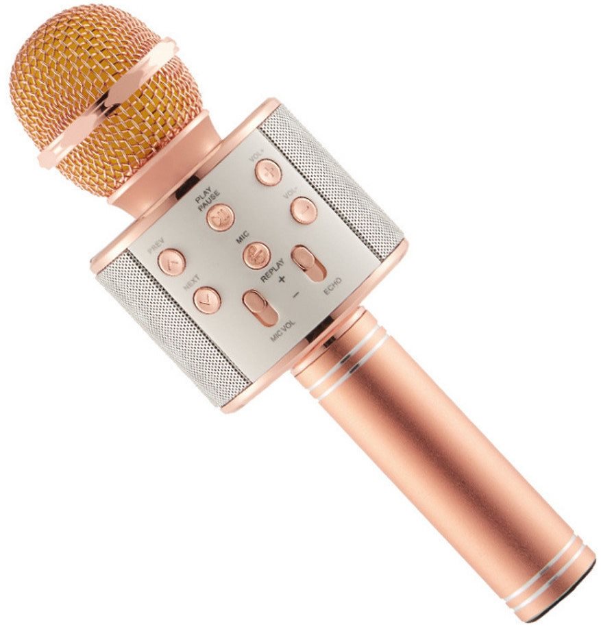 

Беспроводной микрофон караоке Wster WS858 Original Rose Gold с изменением голоса