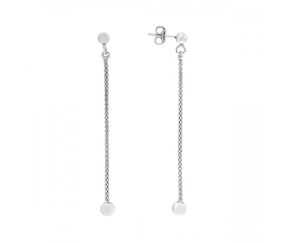 

Серьги-пусеты (гвоздики) серебряные фантазия без камней D5026OR1147 R