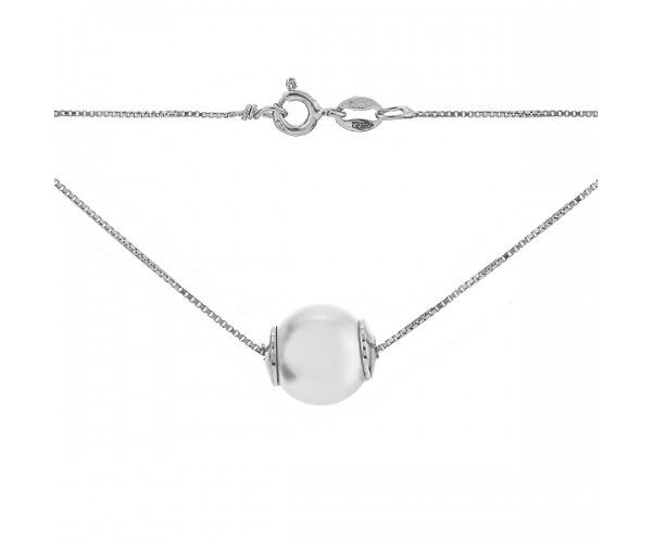 

Колье серебряное с бусиной D851HK0004 R12