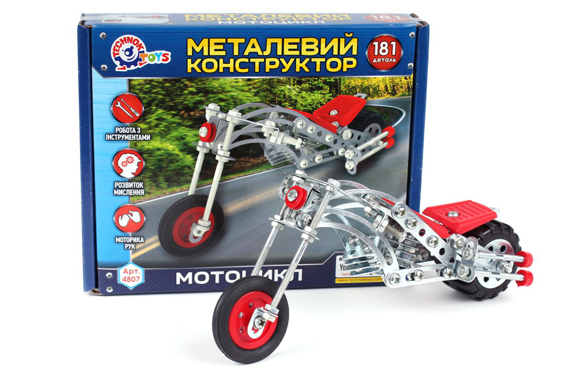 

Конструктор металл. "Мотоцикл" Технок /10/ (4807)