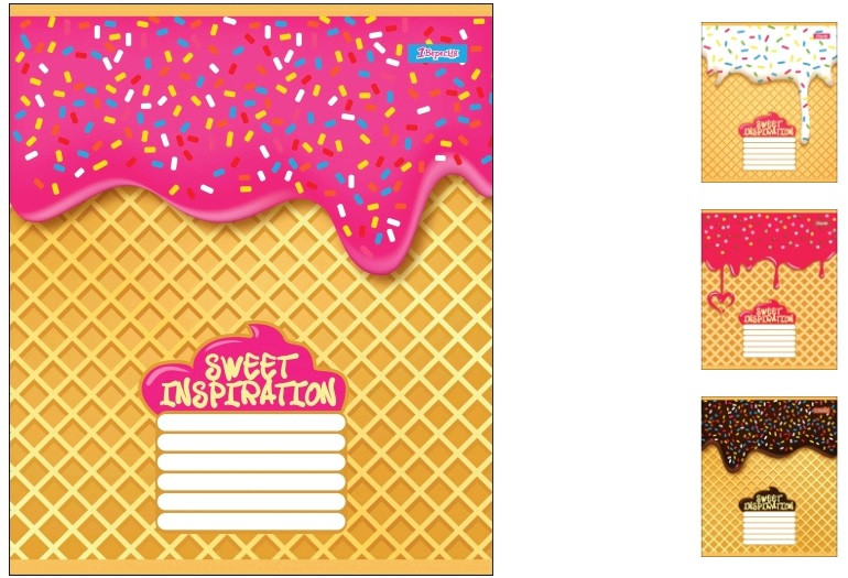 

А5/36 лин. 1В SWEET INSPIRATION, тетрадь для записей 15 шт в уп // (764613)