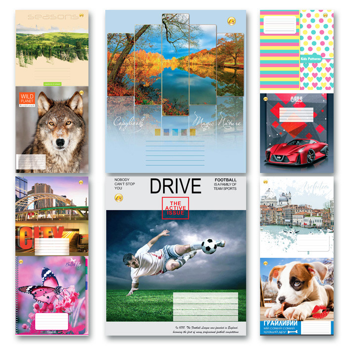 

Зошит 24 арк. = Тетр.12392 "Люкс" Мікс1 20шт в уп. // (ТЕ12392)