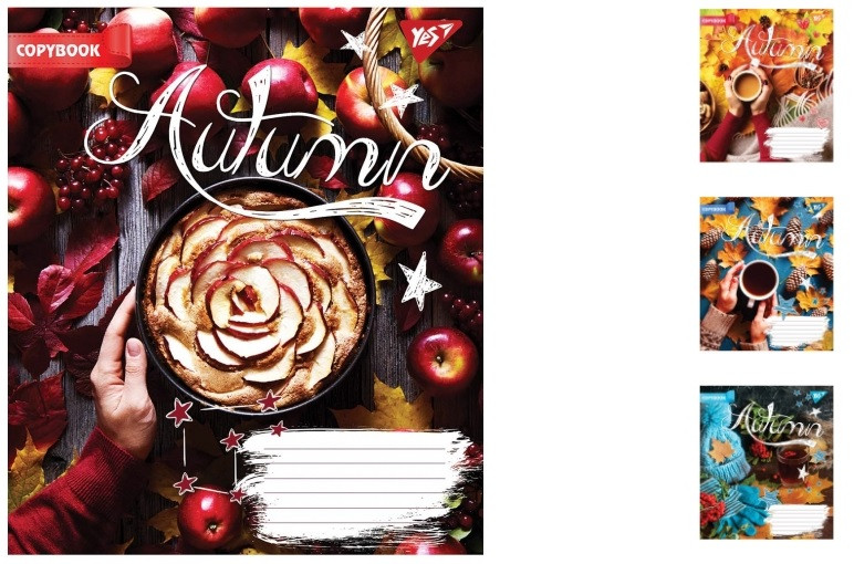 

А5/18 лин. YES AUTUMN, тетрадь учен. 25шт в упак. // (764077)