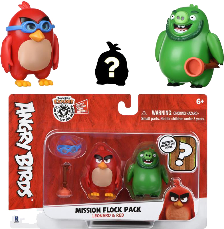 

Игровая фигурка Jazwares Angry Birds ANB Mission Flock Ред и Леонард (ANB0010)