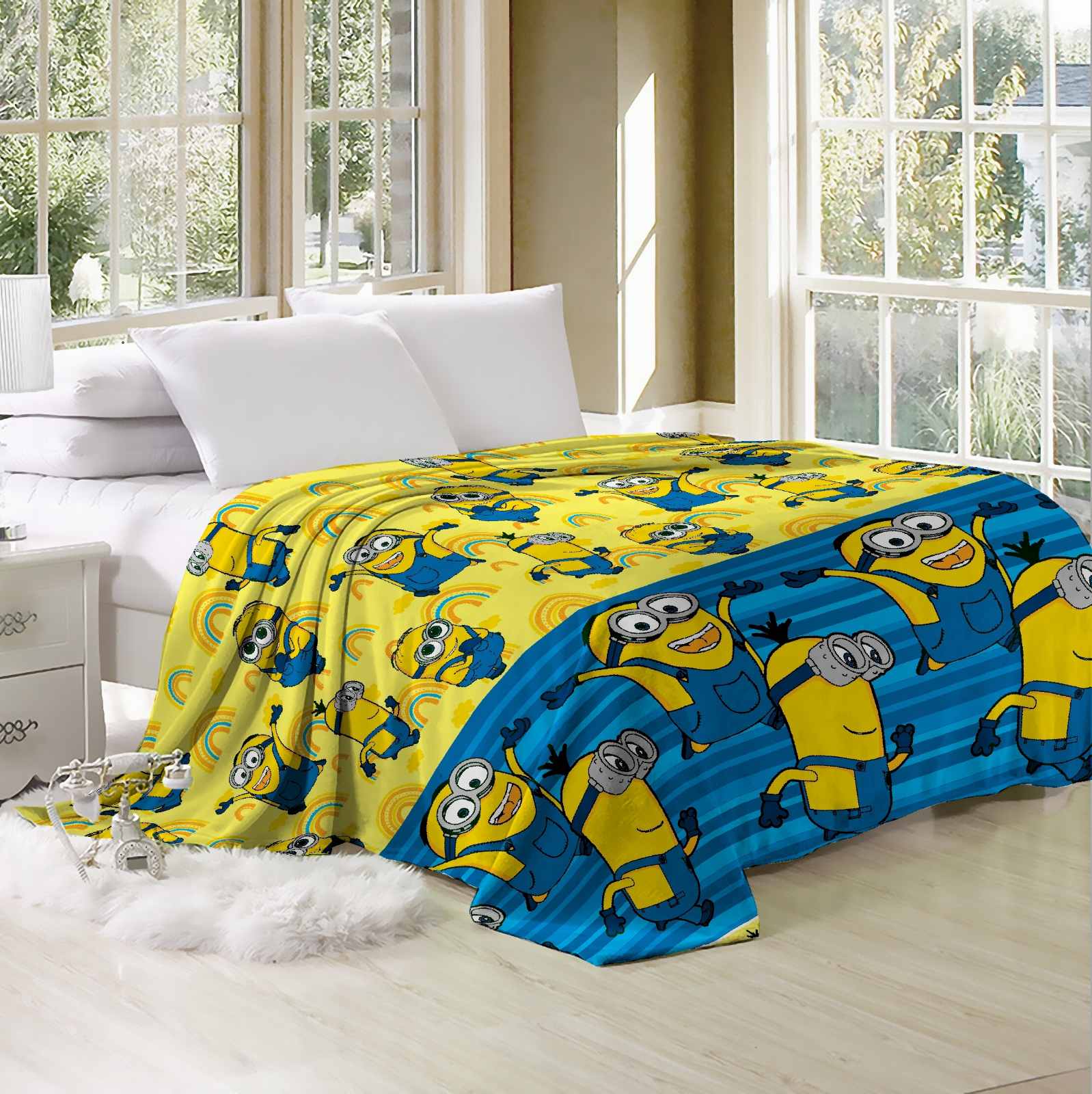 

Плед- покрывало велсофт CottonTwill Миньйоны 200x220 см ( FB24810CT)