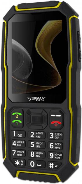 

Мобильный телефон Sigma mobile X-treme ST68 black-yellow