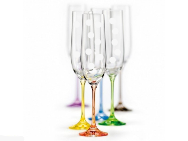 

Бокалы Bohemia Viola Rainbow 190 мл для шампанского 6 шт (40729/190S/K0150)