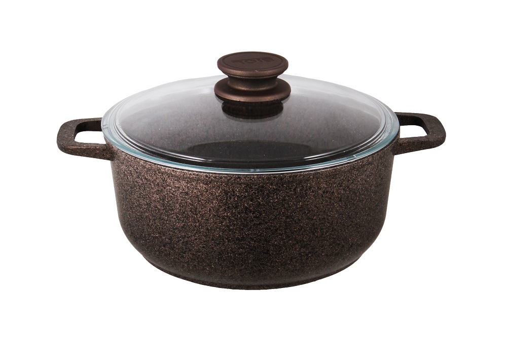 

Кастрюля БИОЛ Granite Brown с крышкой, индукция 3 л