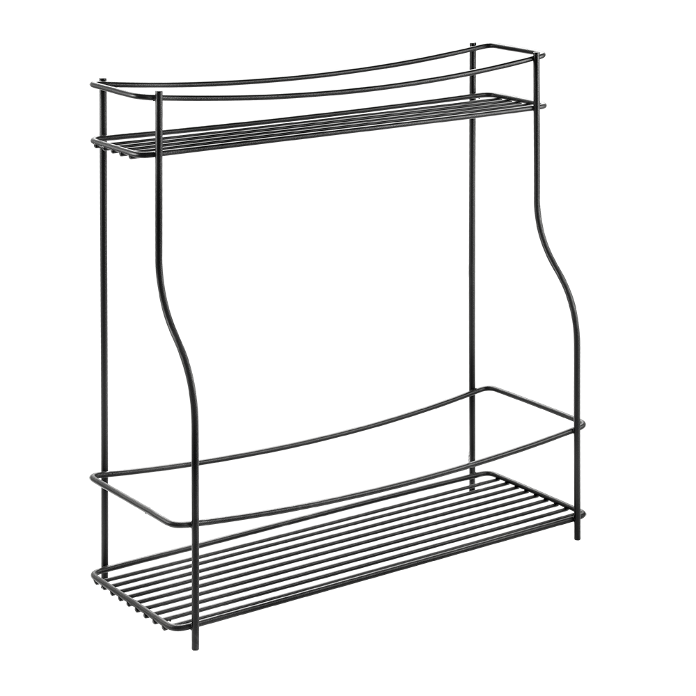 

Полка METALTEX BALSAMICO LAVA кухонная 2 секции 35х12х37 см черное покрытие Touch-Therm