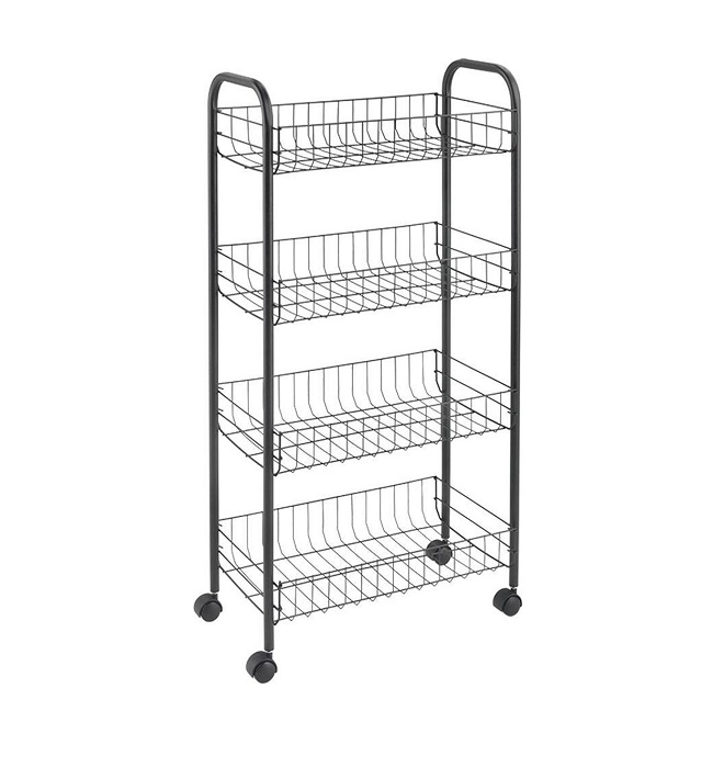 

Этажерка METALTEX ASCONA LAVA 4 уровня 41x23x84 см черное покрытие Touch-Therm