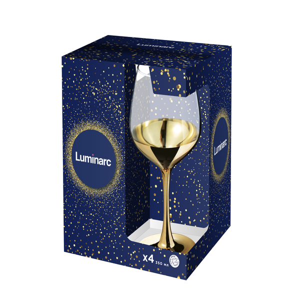 

Бокалы Luminarc CELESTE ELECTRIC GOLD 350X4 для вина (P9155/1)