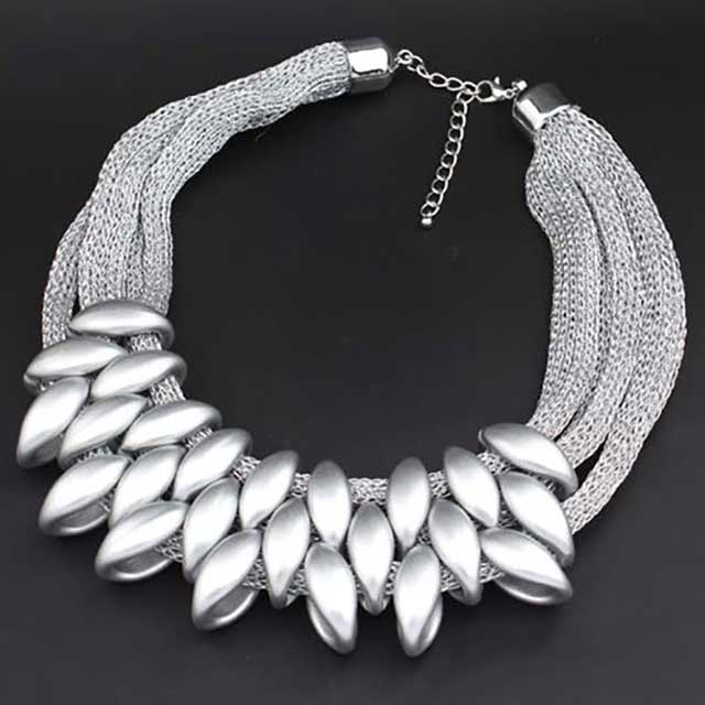 

Колье Чешуя DiaDemaGrand Серебряный (011578133-15)