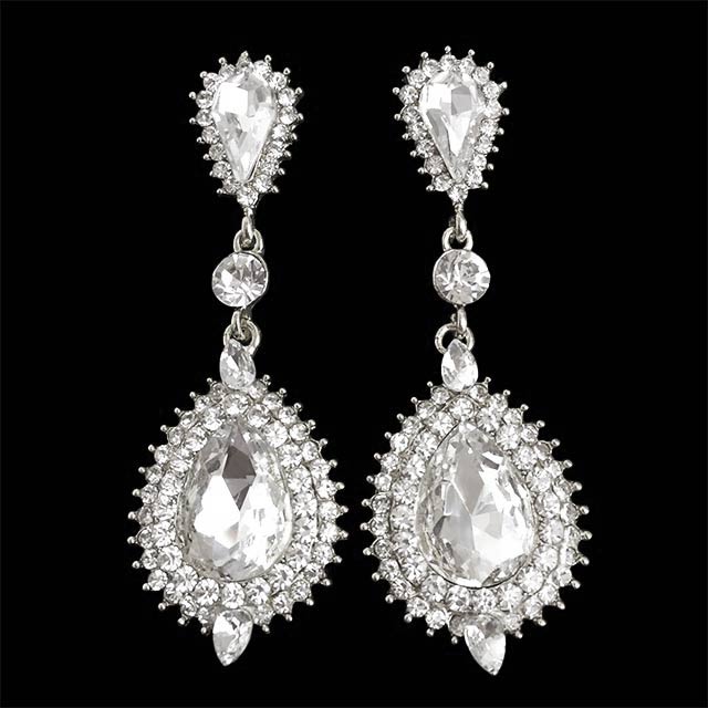 

Свадебные серьги Жгучие DiaDemaGrand Серебряный с белым камнем (0418181-15-2)