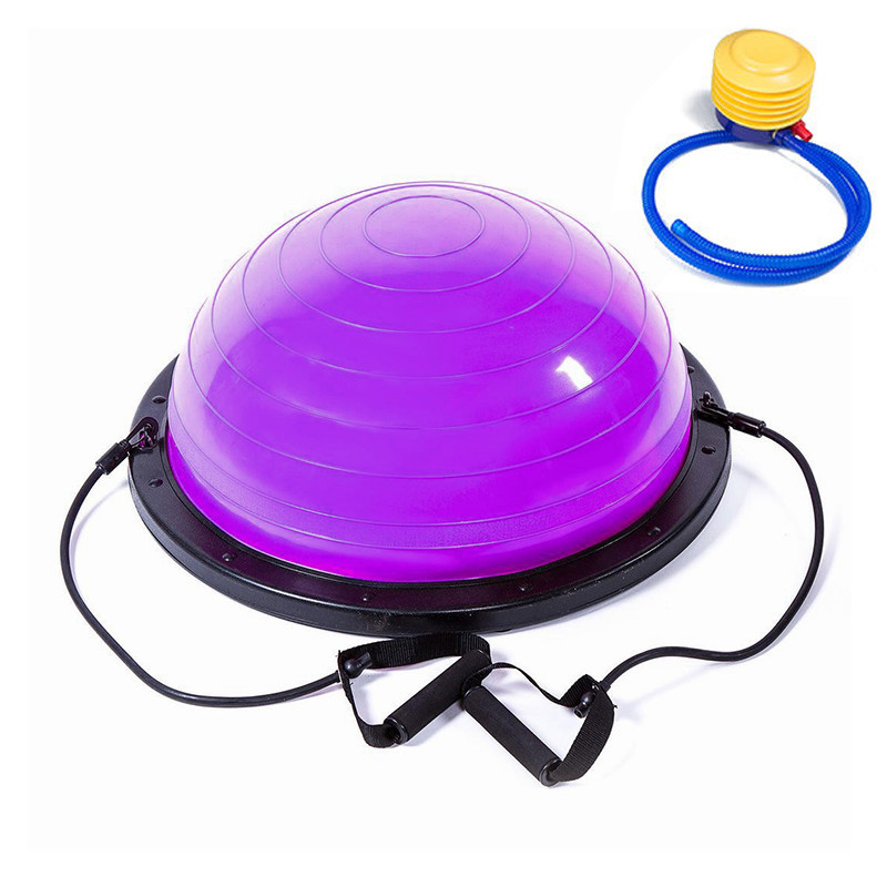 

Балансировочная платформа BOSU EasyFit 60 см с эспандерами фиолетовая до 120 кг