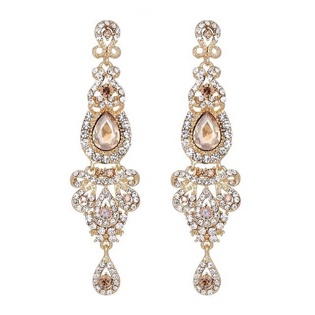 

Длинные серьги С камнями DiaDemaGrand Золотой с белым камнем (051512304-8-2)
