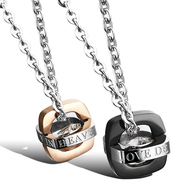 

Кулоны для двоих Капкан любви DiaDemaGrand Розовое золото с черным (111522-22-19)