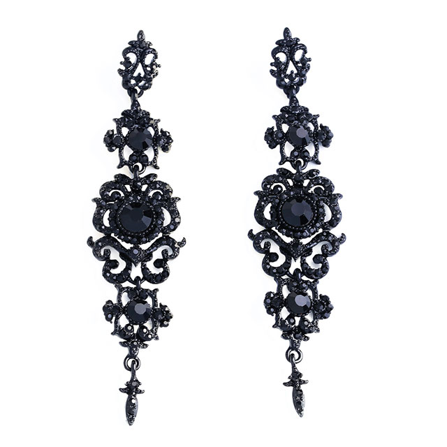 

Длинные серьги Солнечные DiaDemaGrand Черный (061515-19)