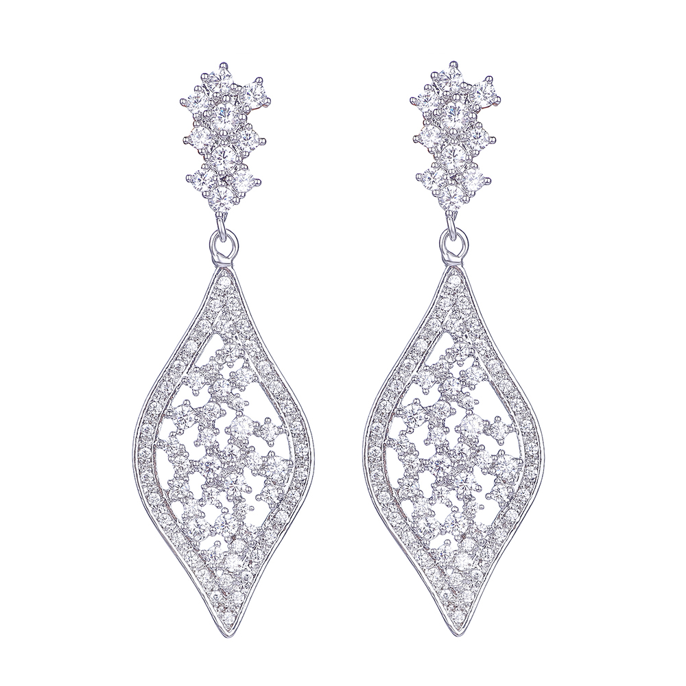 

Серьги Кристальная паутина DiaDemaGrand Серебряный с белым камнем (0911763-15-2)