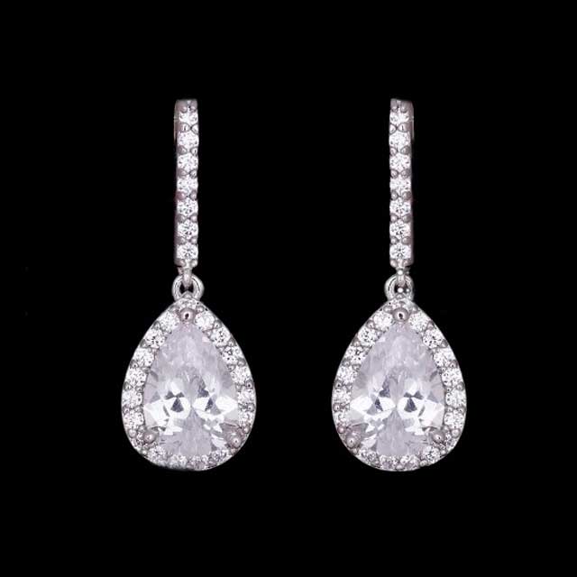 

Серьги Нарядные камни DiaDemaGrand Серебряный с белым камнем (096655-15-2)