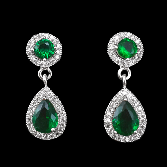 

Свадебные серьги Манящие DiaDemaGrand Серебряный с зеленым камнем (0418133-15-7)