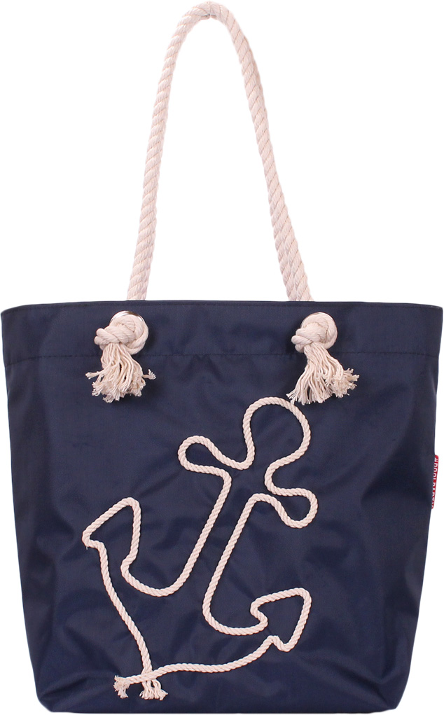 

Женская летняя сумка Poolparty с якорем Синяя (anchor-oxford-blue)