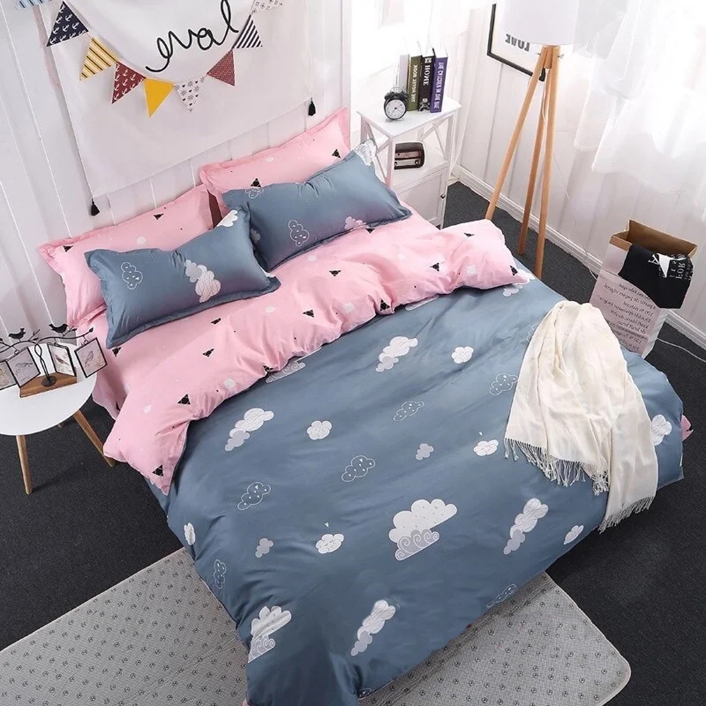 

Простынь MirSon Бязь Premium 17-0311 Clouds 150x220 см