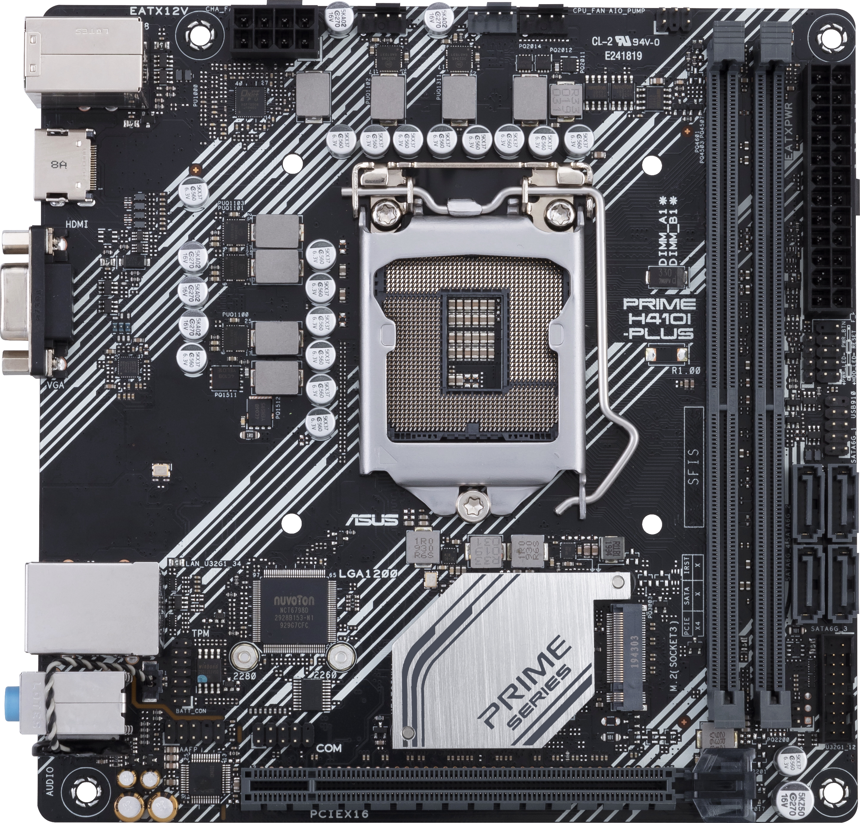 

Материнская плата Asus Prime H410I-Plus (s1200, Intel H410, PCI-Ex16)