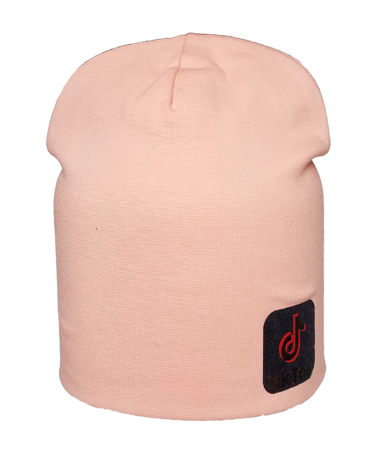 

Шапка трикотажная двойная TikTok персик Shapki Unika Размер: 52-56