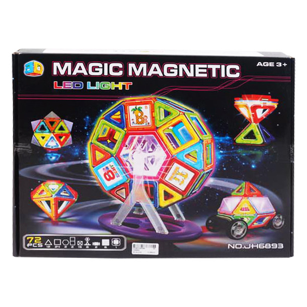 

Магнитный конструктор MAGIC MAGNETIC 72 детали JH6893