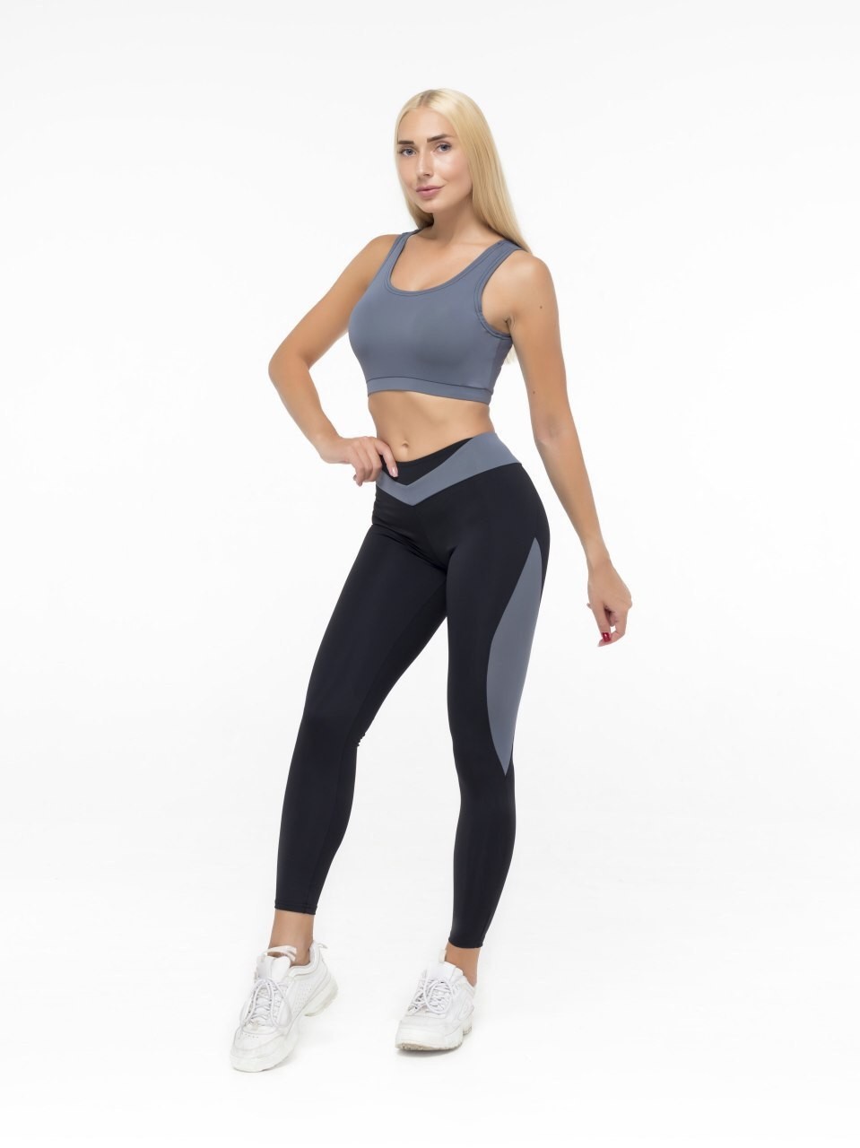 

Спортивный женский костюм (Топ леггинсы) FitU M Разноцветный