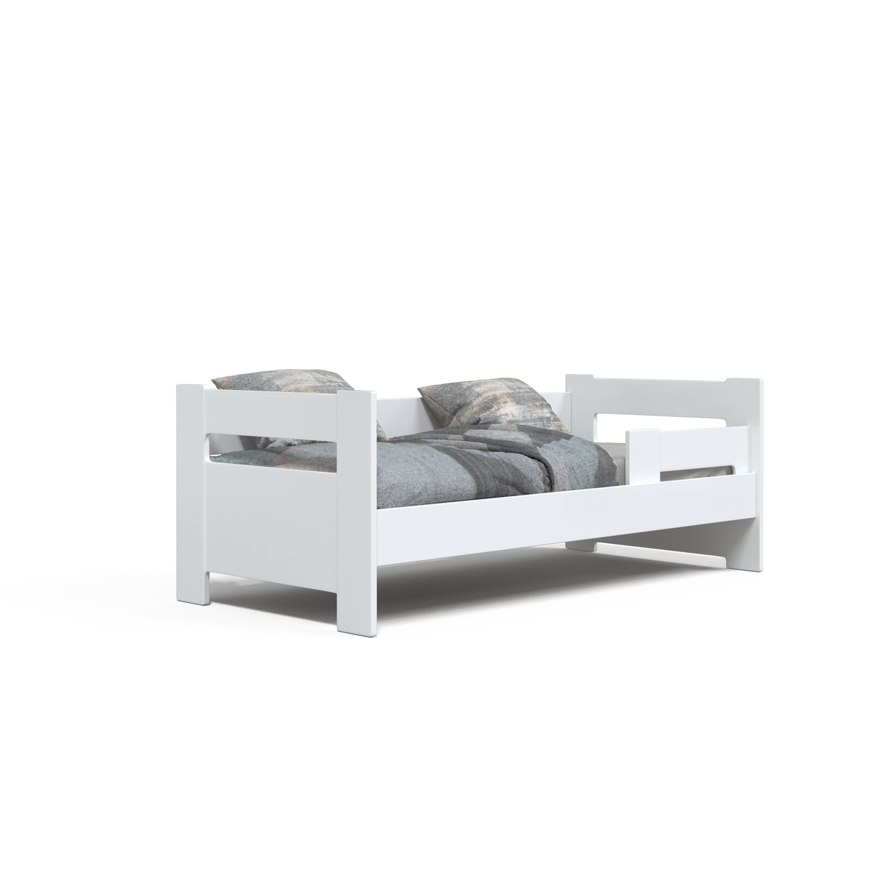 

Кровать детская MDF ZEFFIR 1936*850 +ящик +ламели/ белый ЛДСП Viorina-Deko