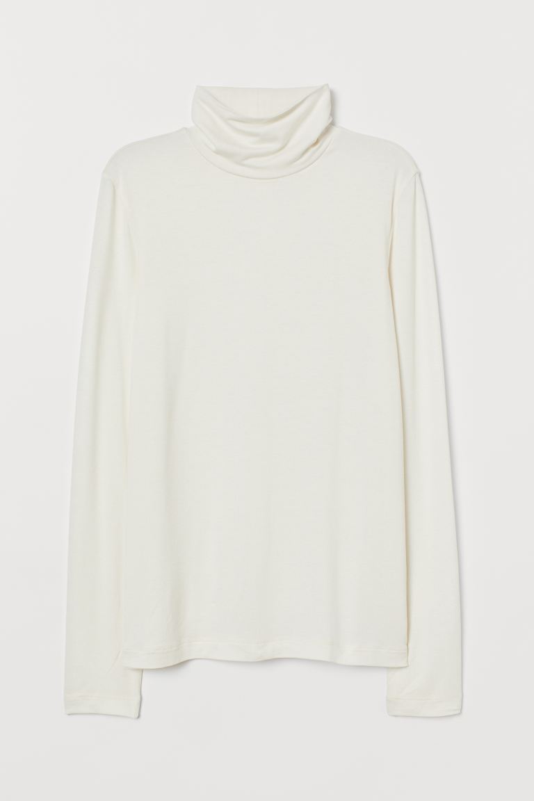 

Водолазка из вискозы H&M S Кремовый