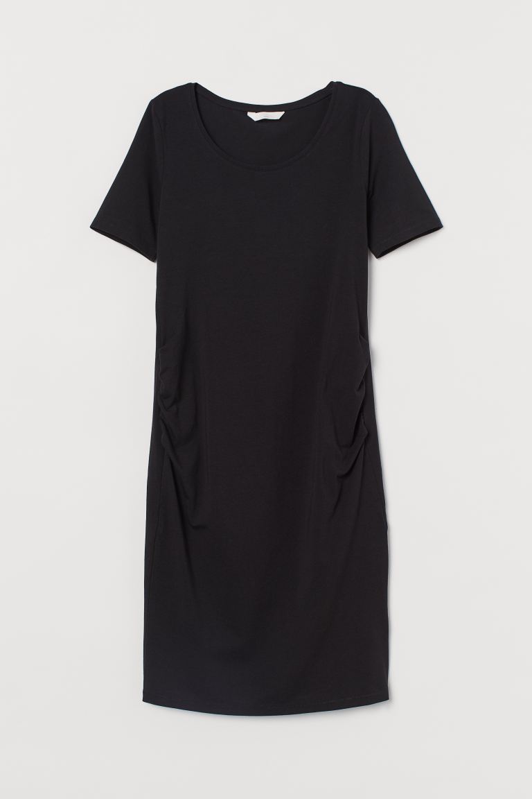 

МАМА Платье из хлопка H&M M Черный
