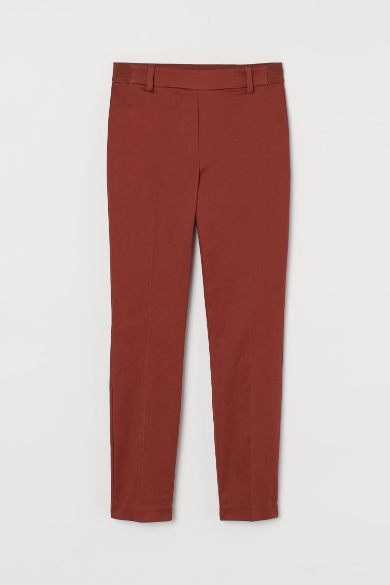 

Укороченные брюки H&M 46 Кирпичный