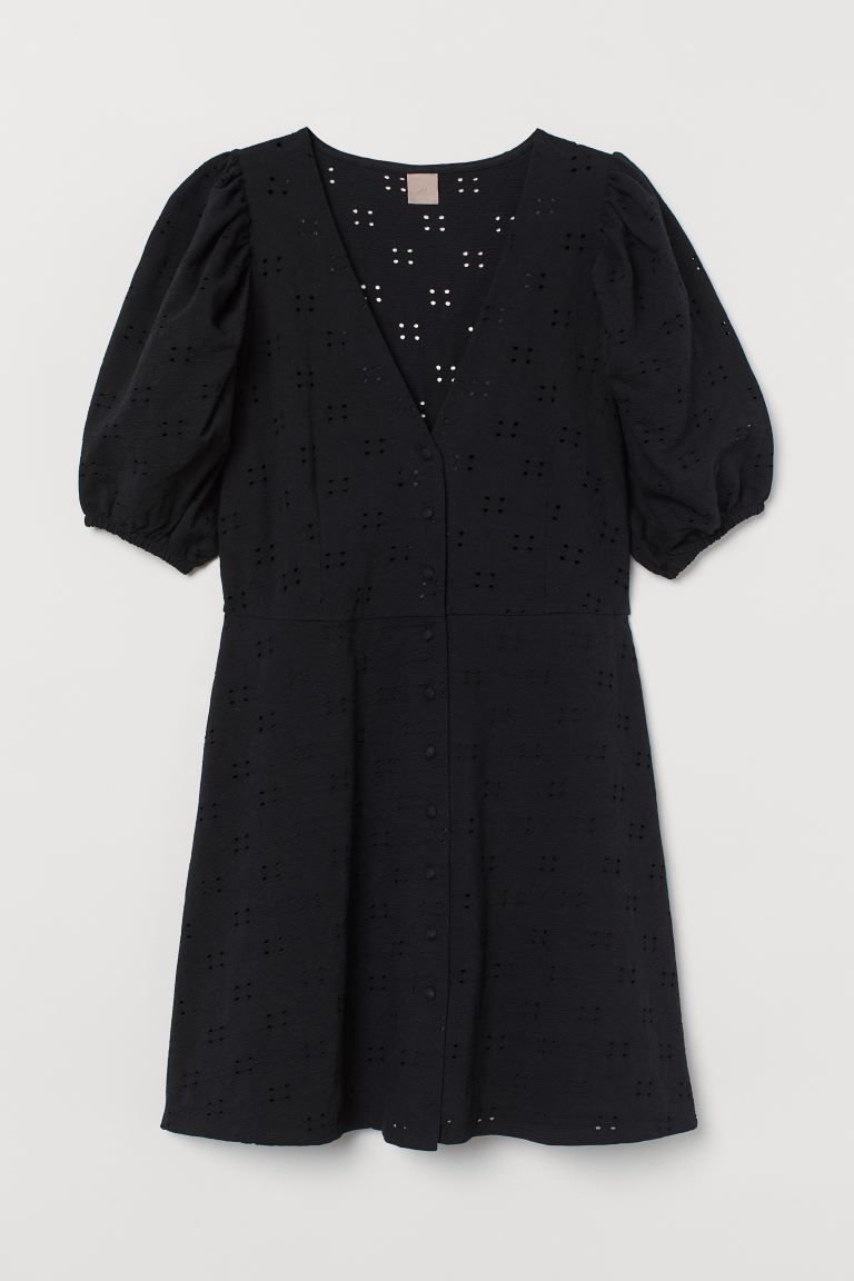 

H&M+ Платье с пышным рукавом H&M+ XXL Черный