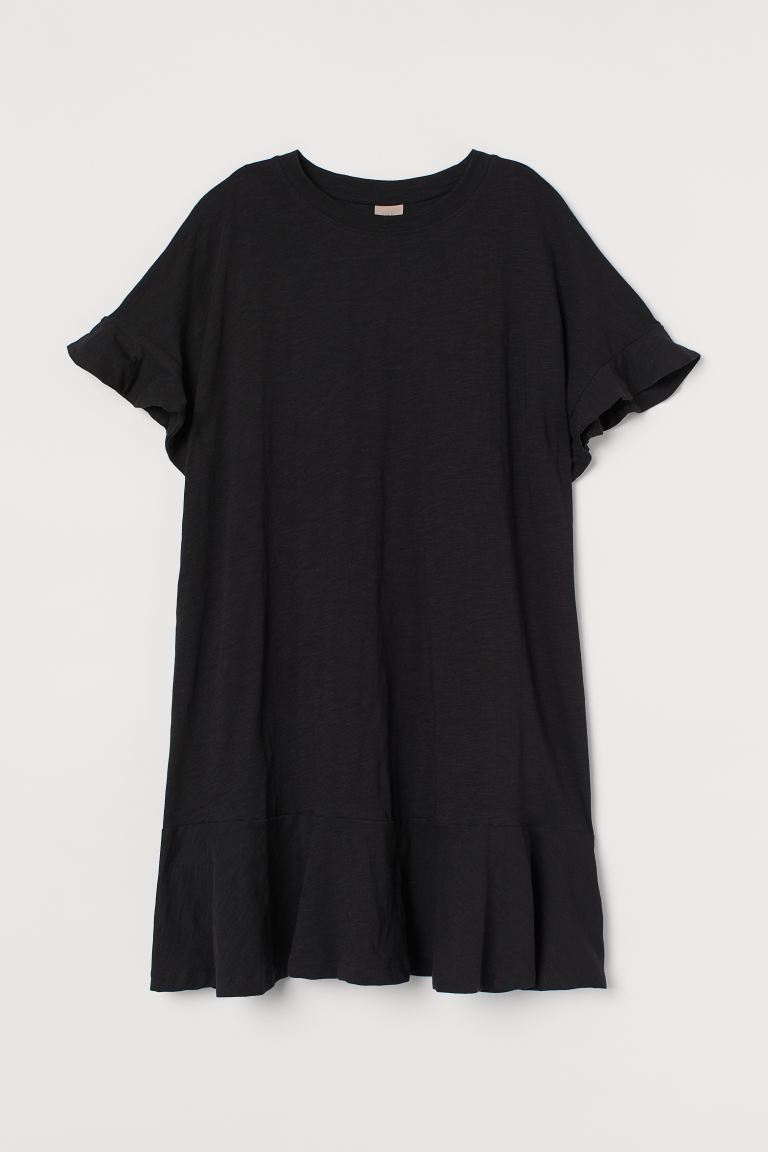 

Платье-футболка из джерси H&M xxxl Черный