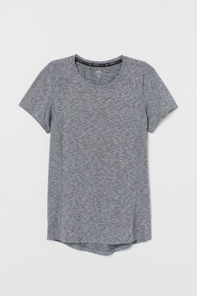 

Спортивный топ H&M  Темно-серый меланж, Спортивный топ H&M S Темно-серый меланж