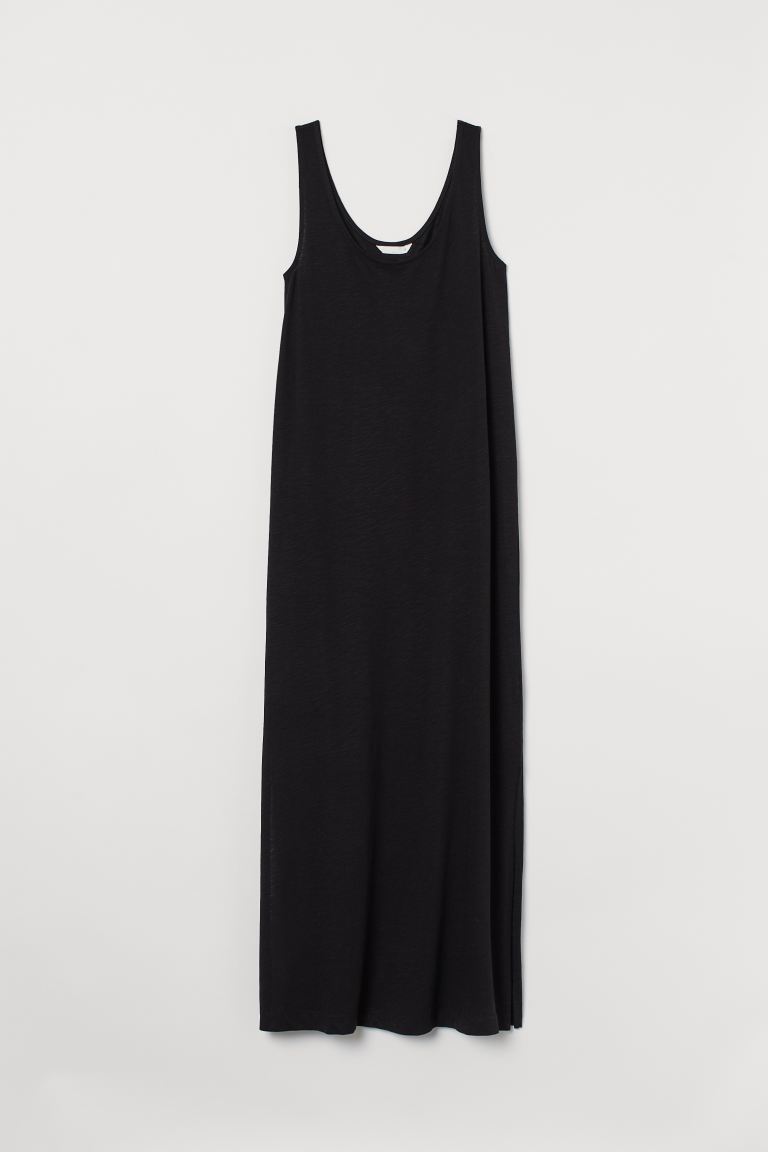 

Платье из смесового хлопка H&M M Черный