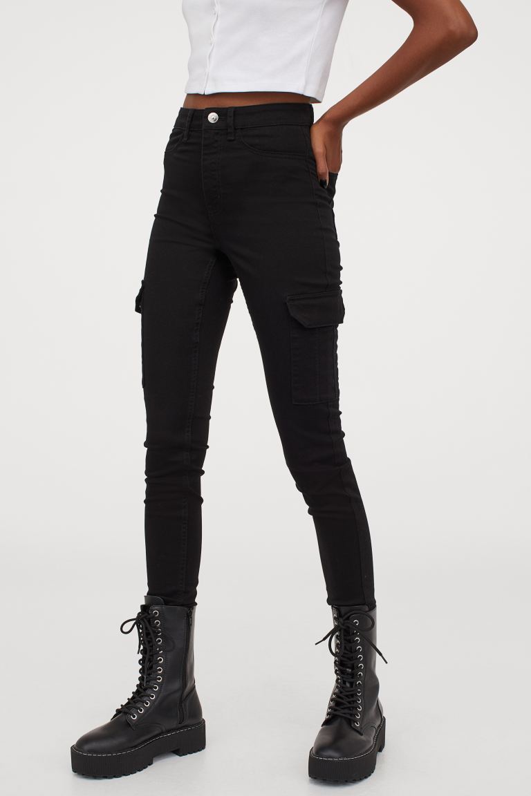 

Брюки карго H&M  Черный, Брюки карго H&M 36 Черный