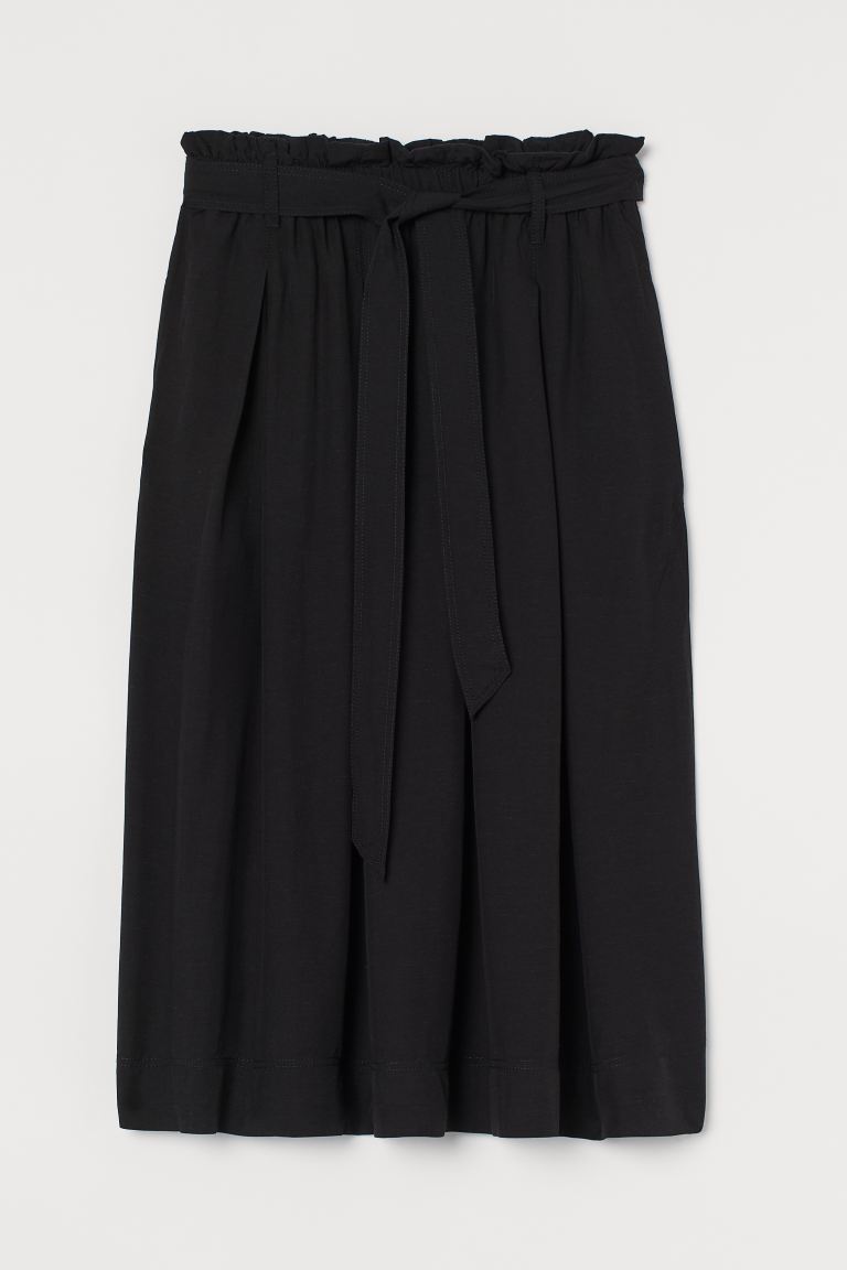 

Юбка из смесового лиоцелла H&  Черный, Юбка из смесового лиоцелла H&M M Черный
