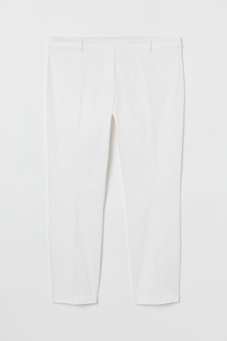 

H&M+ Укороченные слаксы H&M+ XXXXL Белый