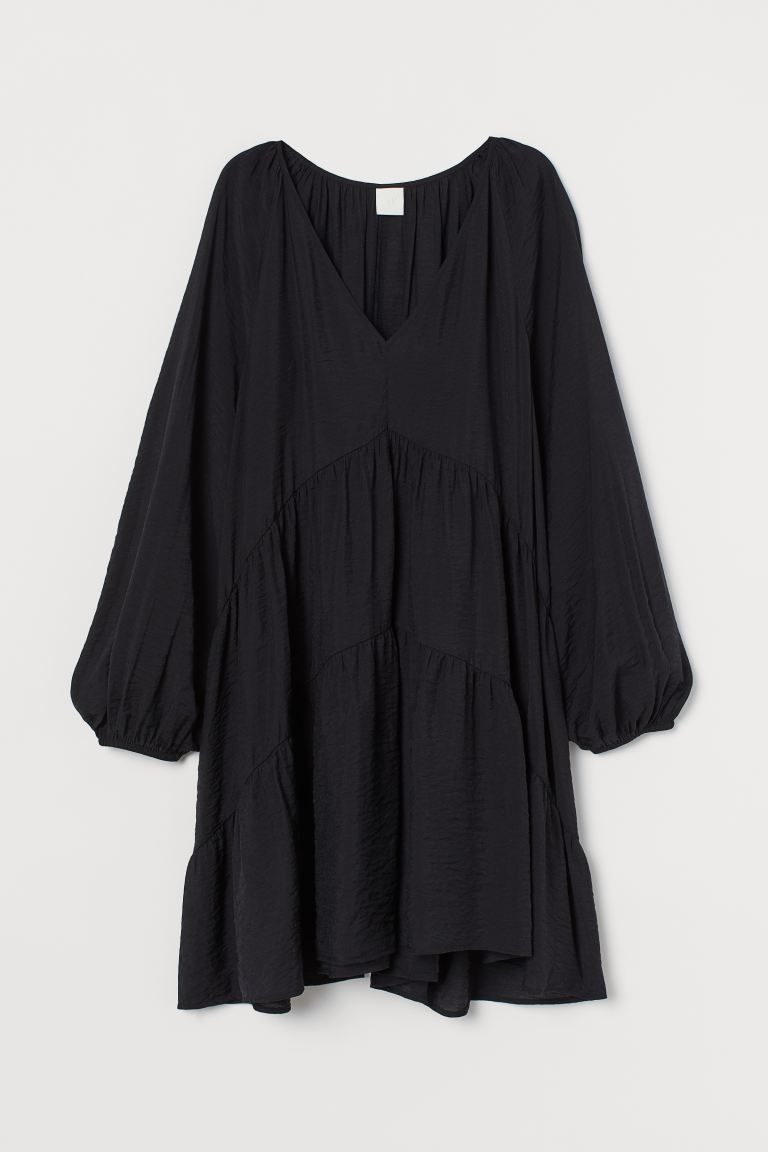 

Платье-трапеция H&M  Черный, Платье-трапеция H&M XS Черный
