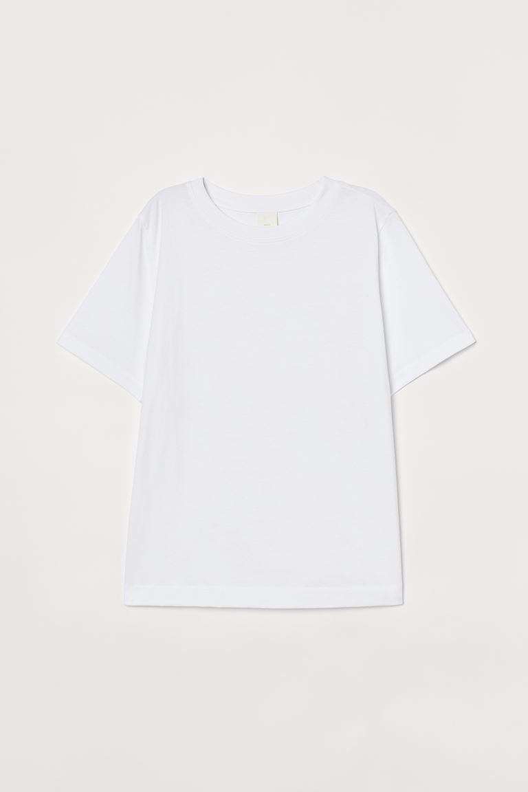 

Футболка из хлопка H&M M Белый