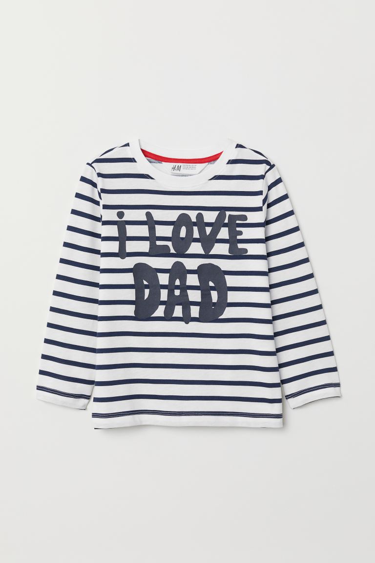 

Кофта с длинным рукавом H&M 92 Белый/Dad (0682854002)
