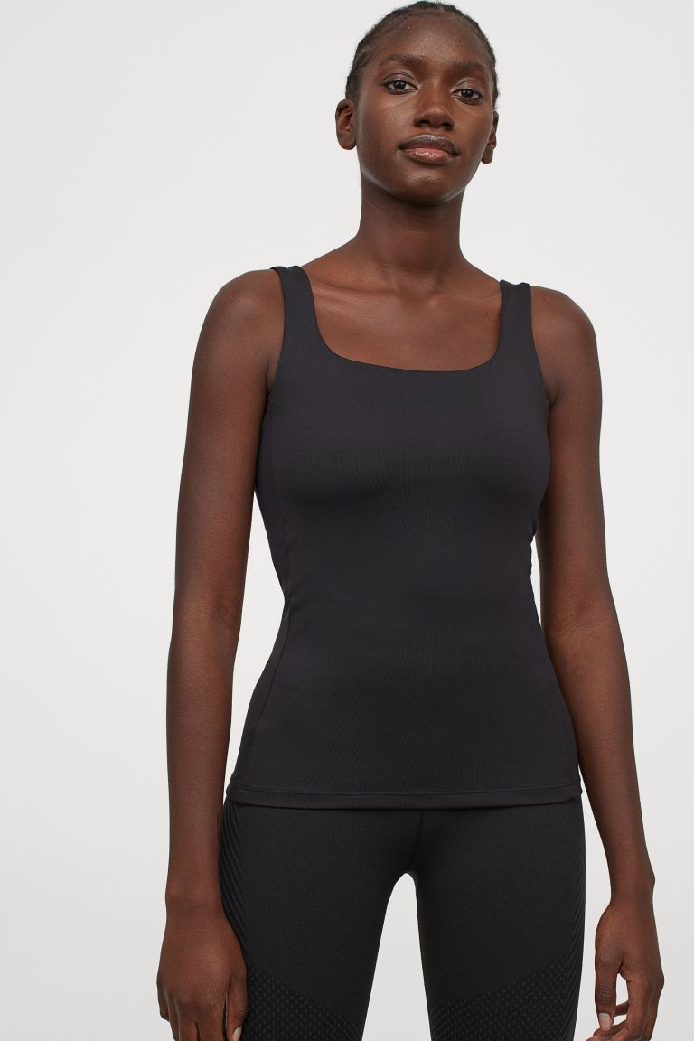 

Спортивная майка H&M  Черный, Спортивная майка H&M XS Черный