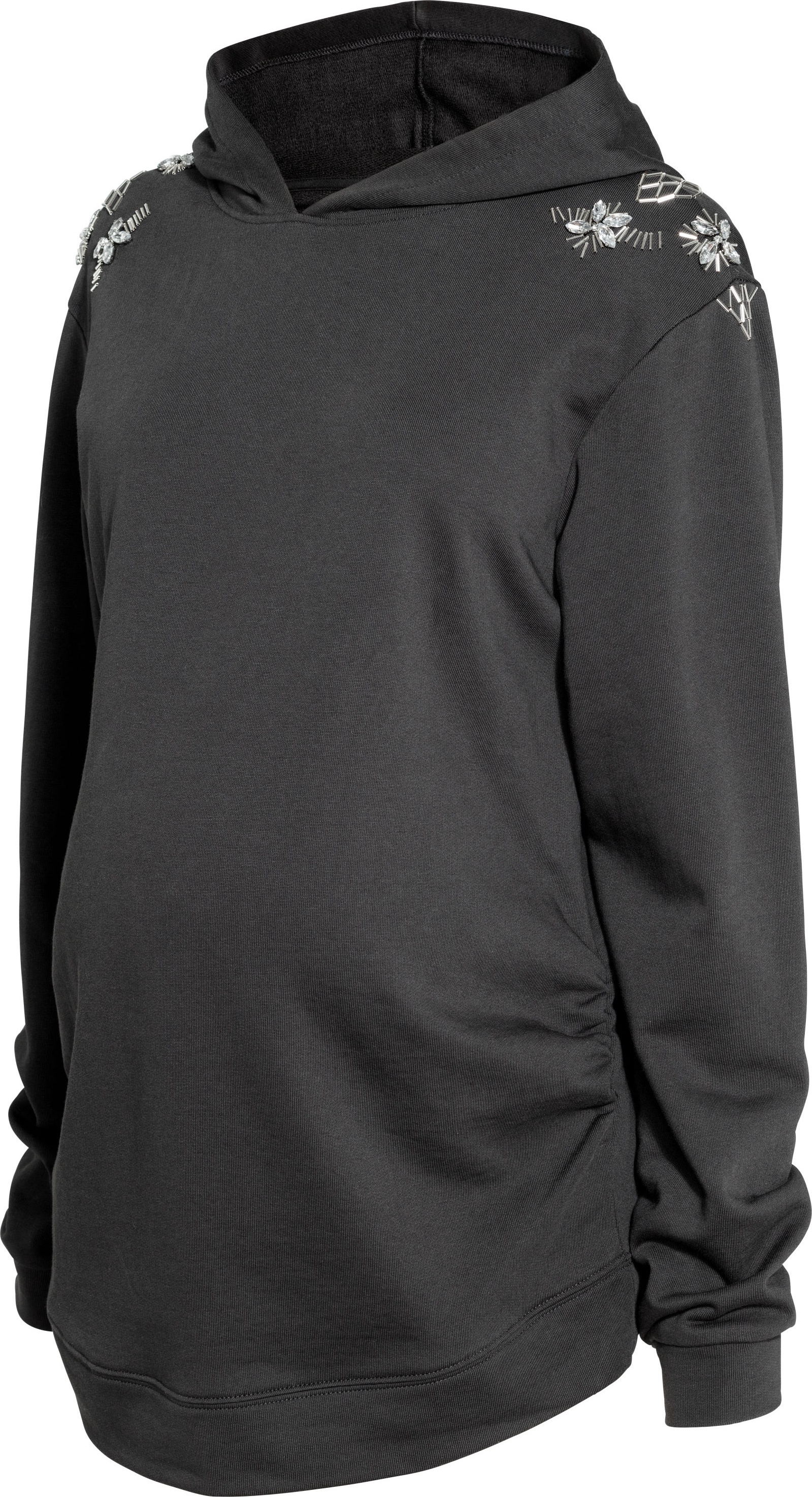 

Худи для беременных H&M 5582366-ACGC M Темно-серое с серебристым